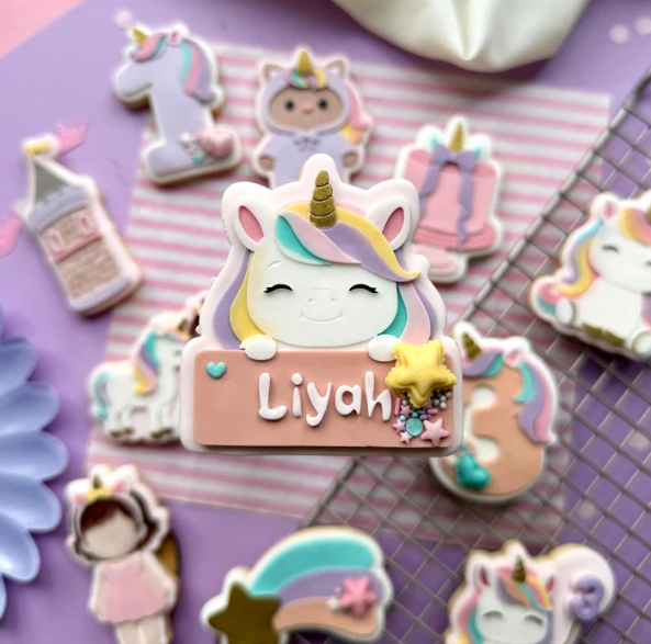 UNICORN/EINHORN 28 - Einhorn mit Rahmen