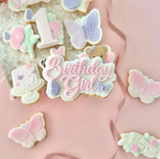 Fee (2) 12 - Birthday Girl (Ausstechform und Stamp)