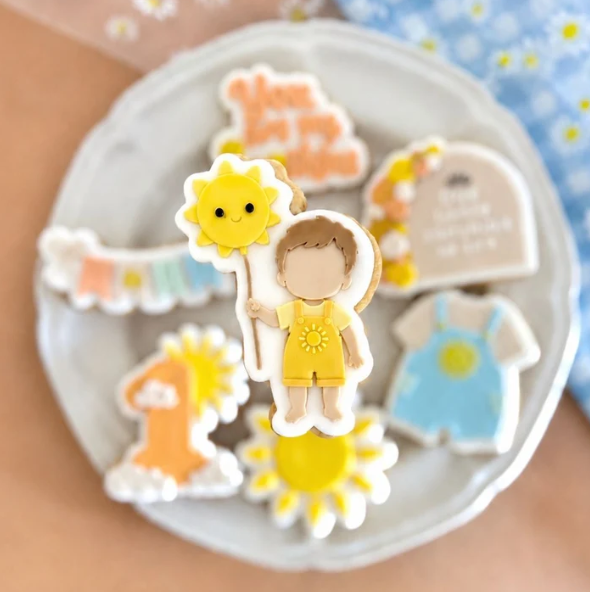 SONNE 19 - Junge mit Sonne (Ausstechform und Stamp)