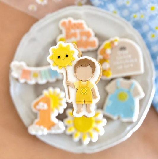 SONNE 19 - Junge mit Sonne (Ausstechform und Stamp)