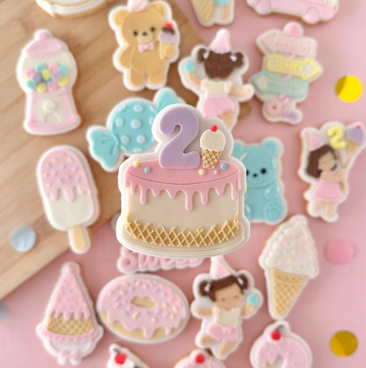 TWO SWEET 3021 - Torte zum 2. Geburtstag