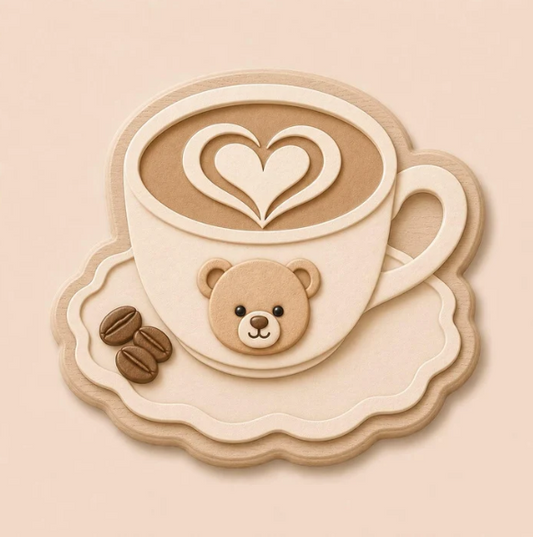 3157 - Teddybär-Kaffeebecher