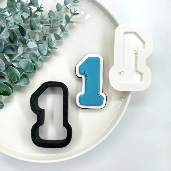 ZAHLEN - 3D-Balloneffekt (Ausstechform und Stamp)