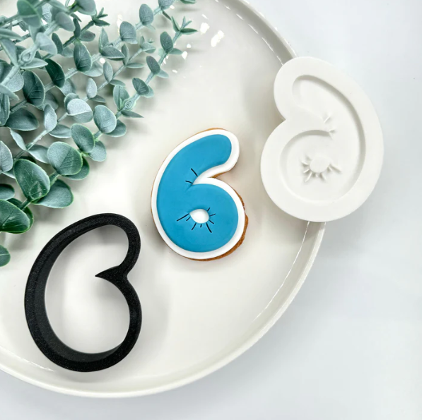 ZAHLEN - 3D-Balloneffekt (Ausstechform und Stamp)