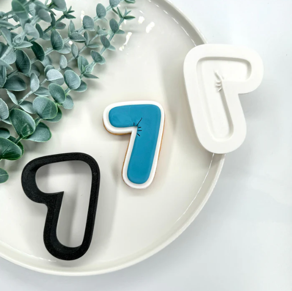 ZAHLEN - 3D-Balloneffekt (Ausstechform und Stamp)