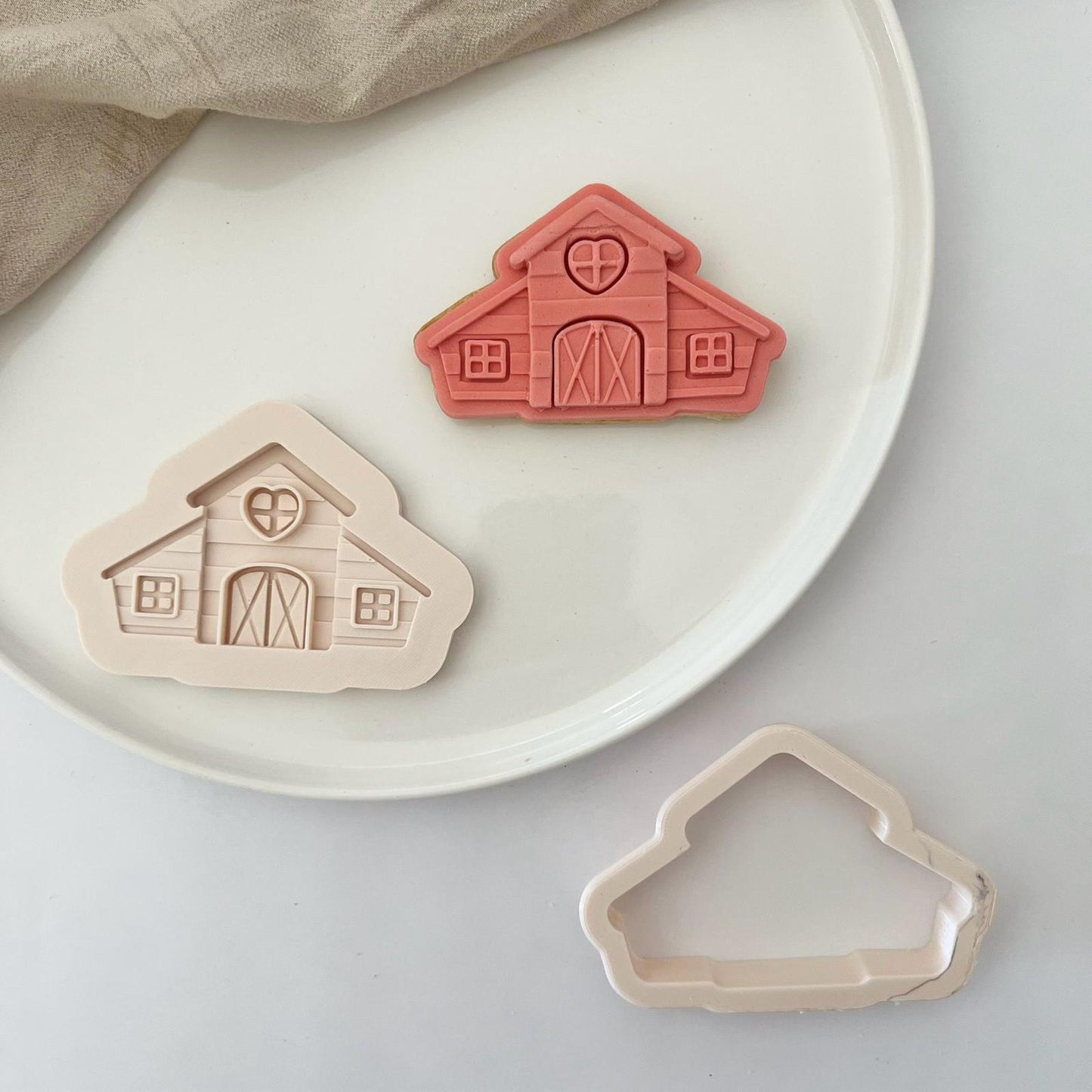 BAUERNHOF (2) 9 - Scheune (Ausstechform und Stamp)