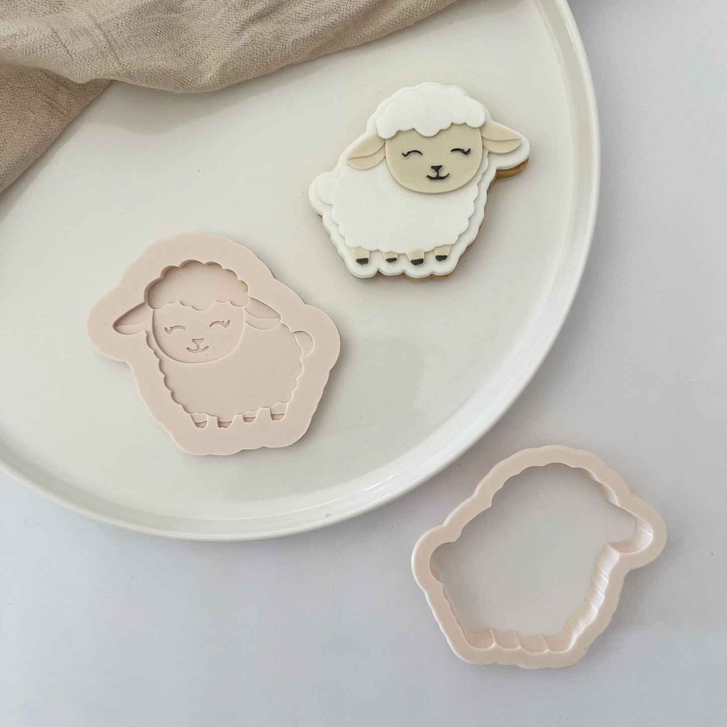 BAUERNHOF (2) 16 - Schaf (Ausstechform und Stamp)