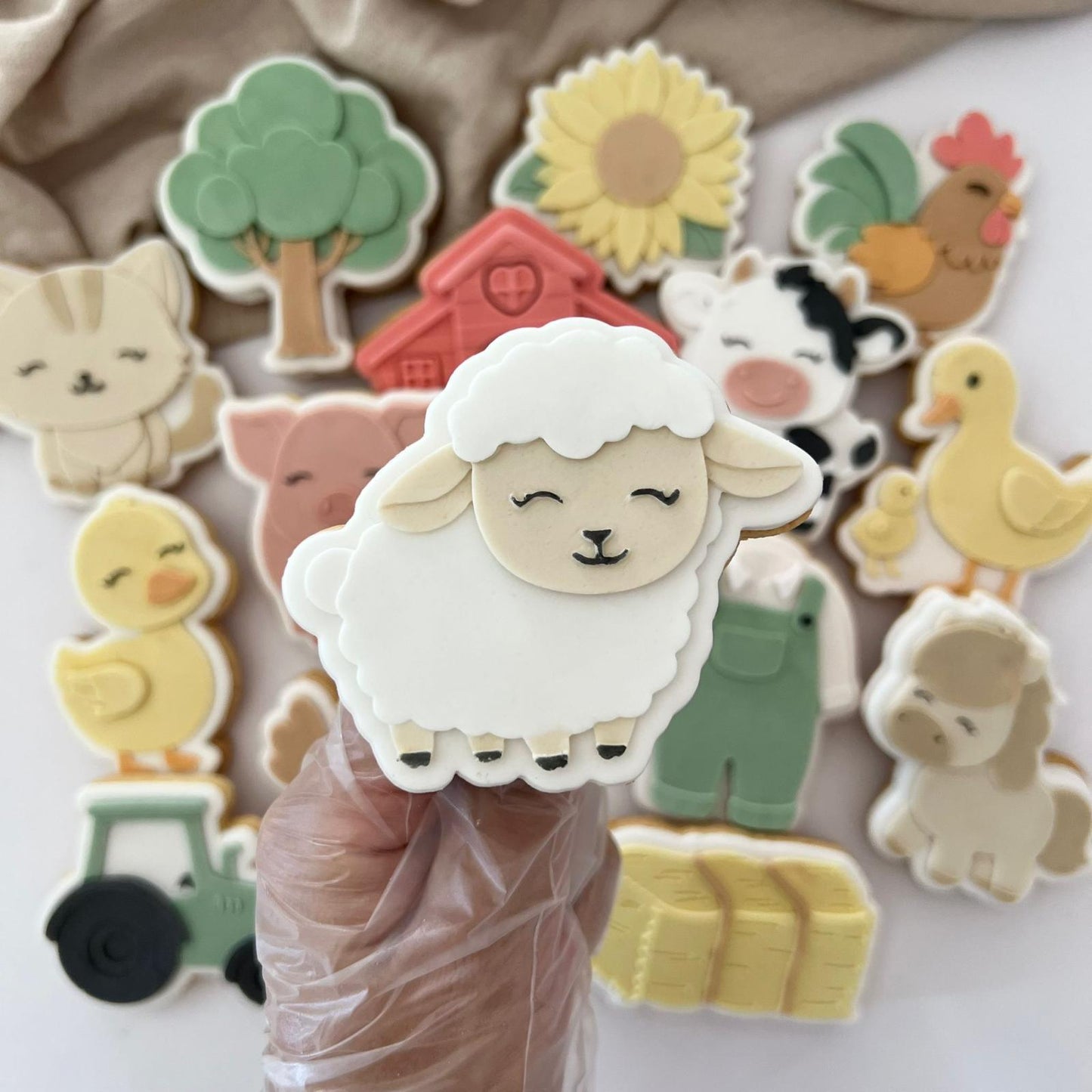 BAUERNHOF (2) 16 - Schaf (Ausstechform und Stamp)