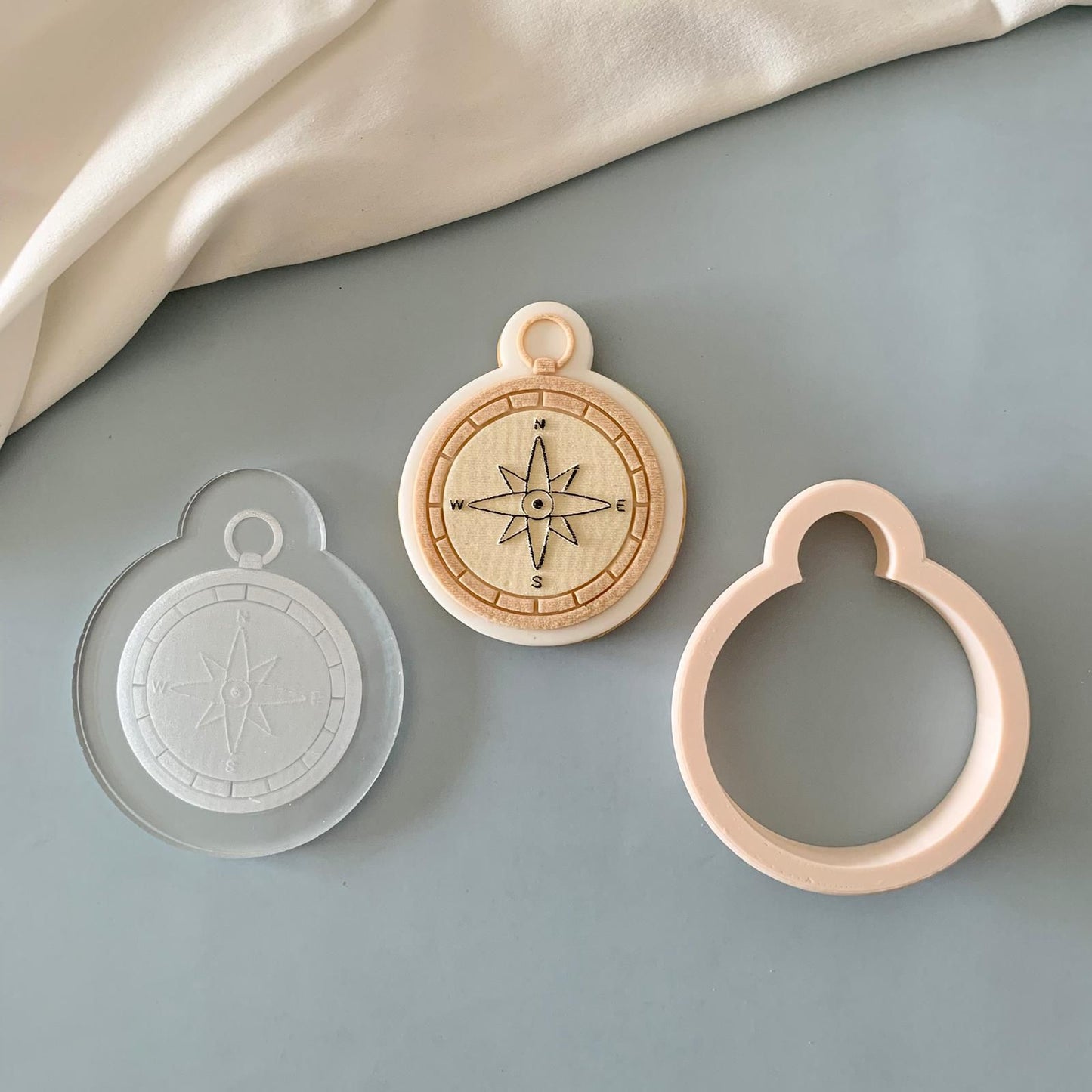 SEEMANN 9 - Kompass (Ausstechform und Stamp)