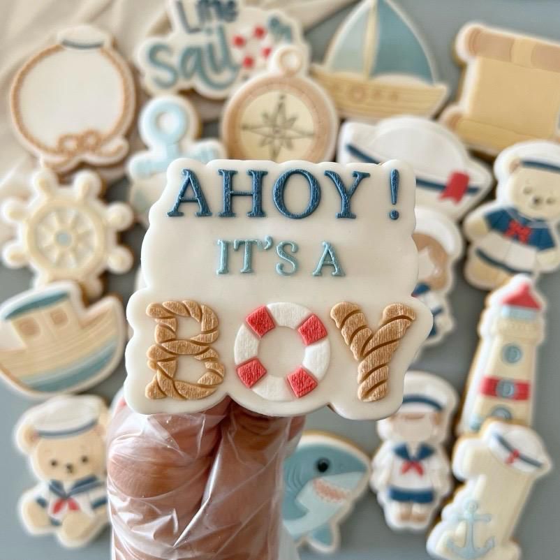 SEEMANN 17 - Ahoy it's a boy (Ausstechform und Stamp)