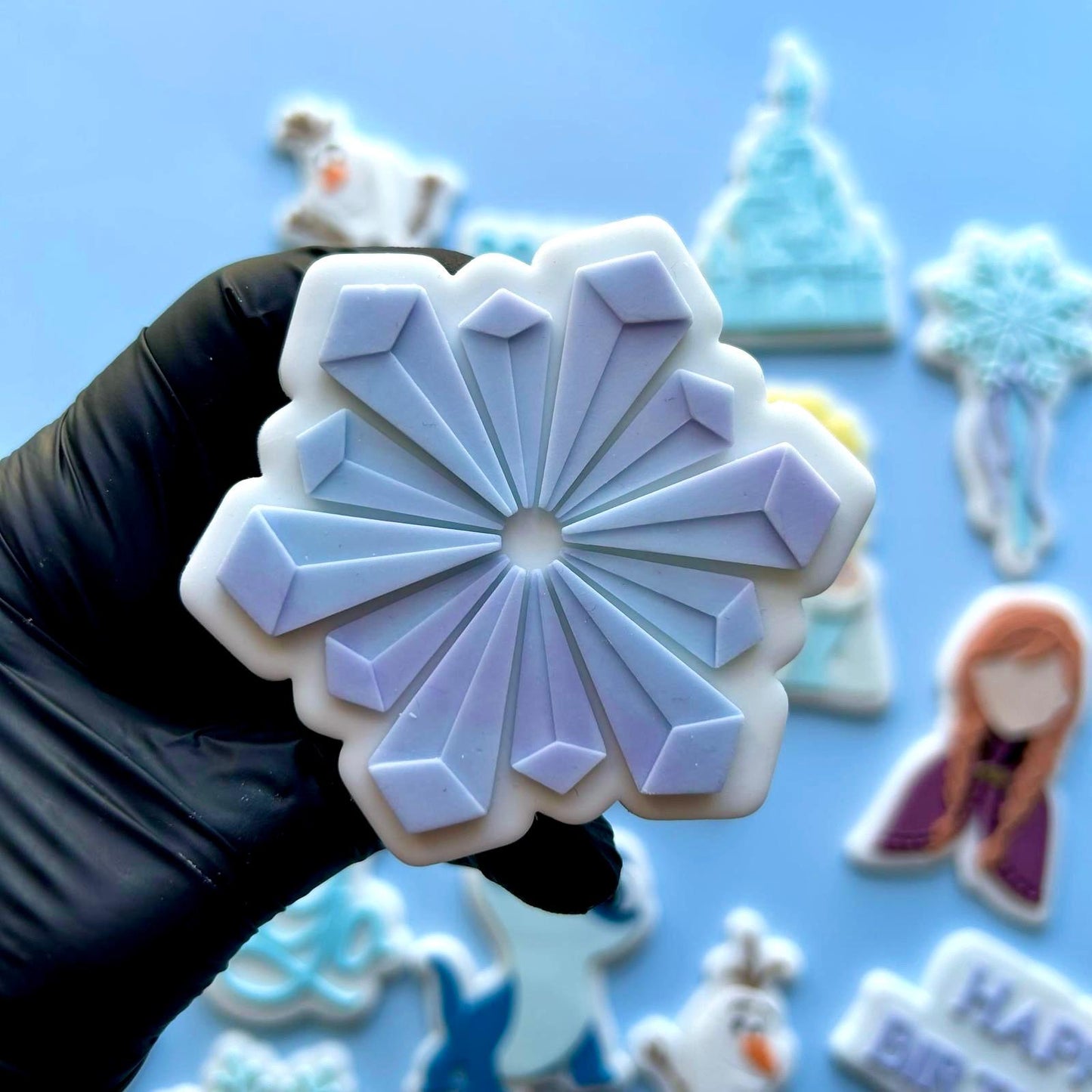 FROZEN 6 - Kristallschneeflocke (Ausstechform und Stamp)