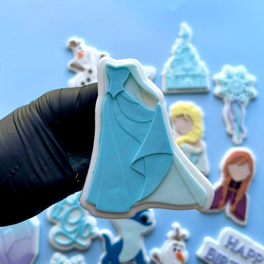 FROZEN 15 - Kleid (Ausstechform und Stamp)