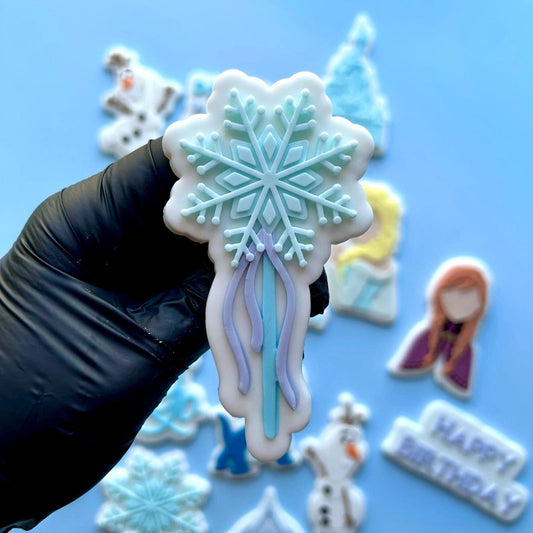 FROZEN 5 - Schneeflockenstab (Ausstechform und Stamp)