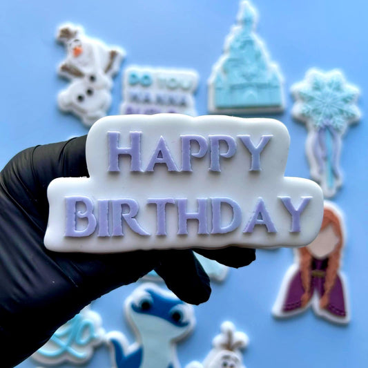 FROZEN 18 - Happy Birthday (Ausstechform und Stamp)