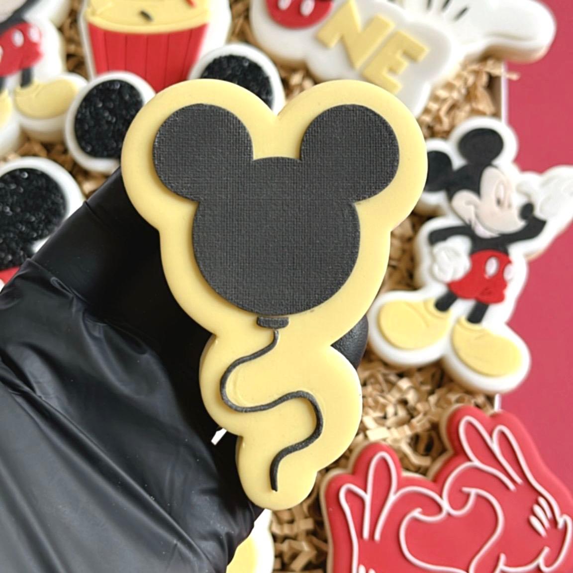 MICKEY 9 - Mickey-Ballon (Ausstechform und Stamp)