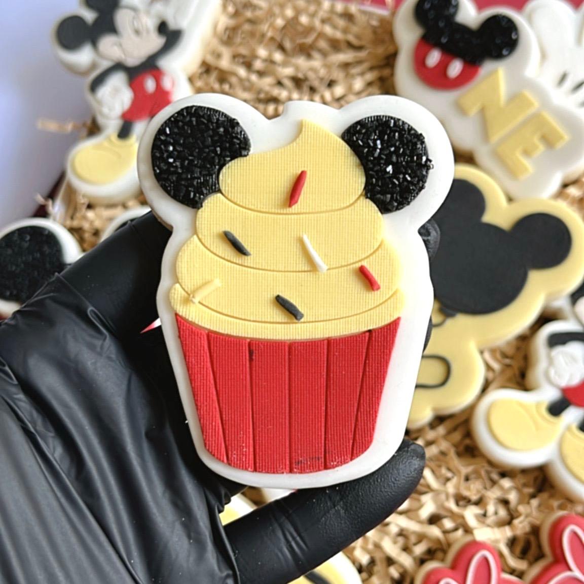 MICKEY 8 - Cupcake (Ausstechform und Stamp)