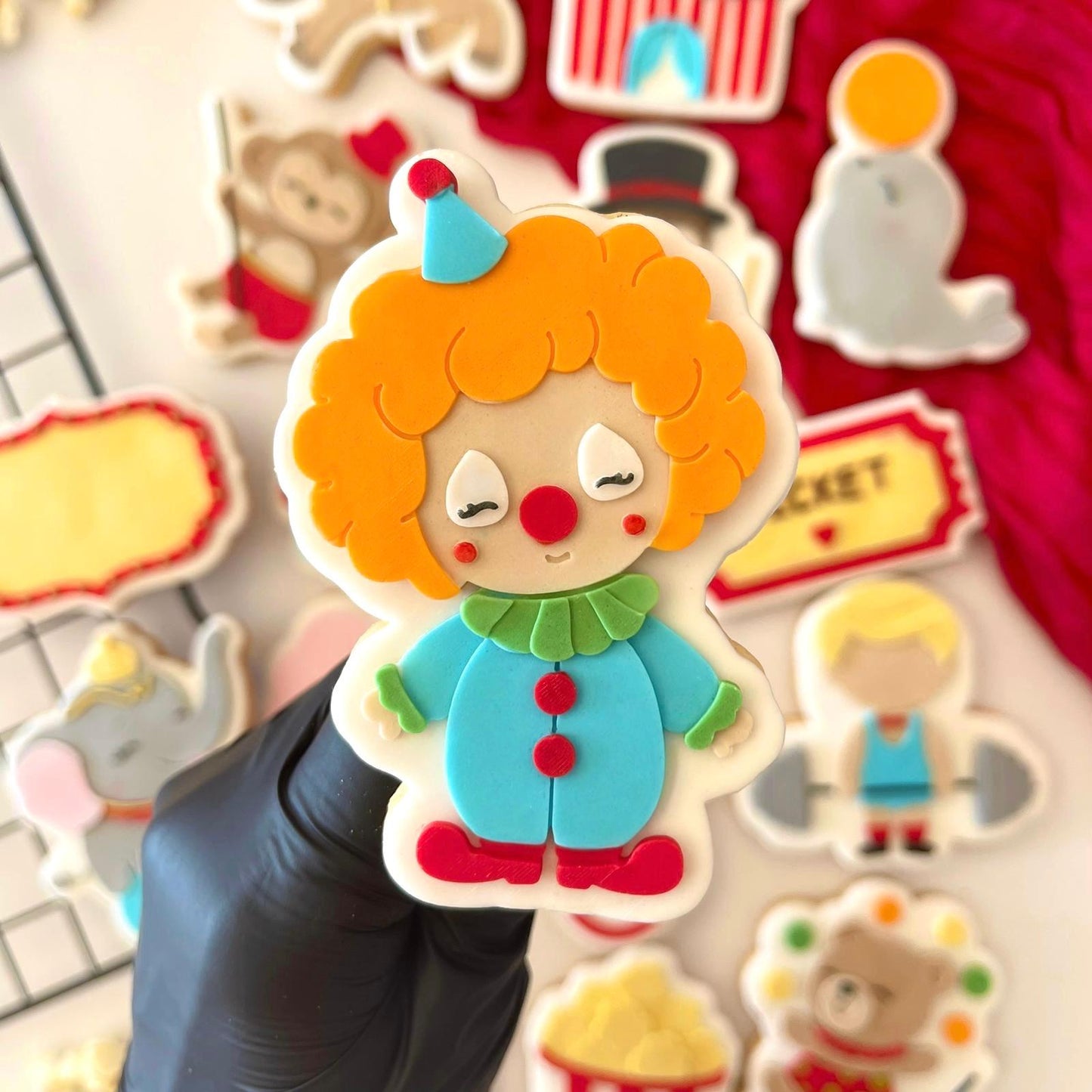 ZIRKUS 4 - Clown (Ausstechform und Stamp)