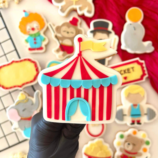 ZIRKUS 11 - Zirkuszelt (Ausstechform und Stamp)
