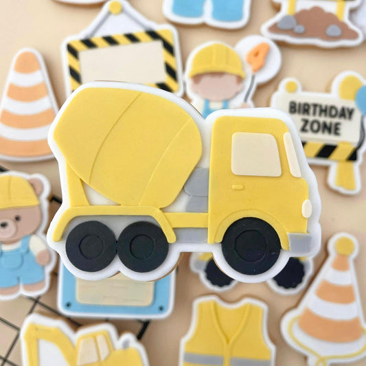 KLEINE BAUSTELLE 2 11 - Tankwagen (Ausstechform und Stamp)