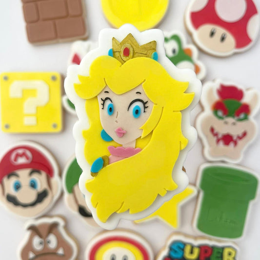 MARIO 5 - Peach (Ausstechform und Stamp)