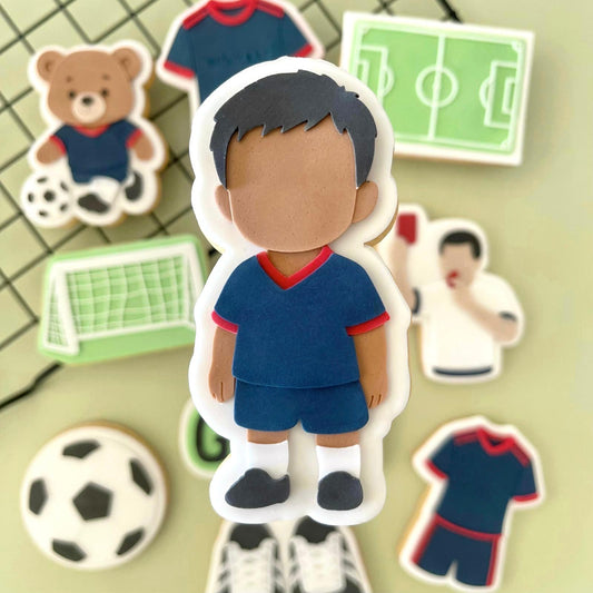 FUßBALL 7 - Fußballer (Ausstehform und Stamp)