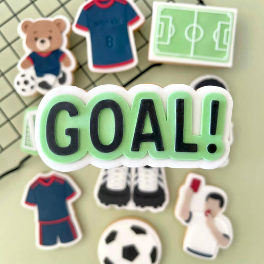 FUßBALL 9 - Goal (Ausstehform und Stamp)