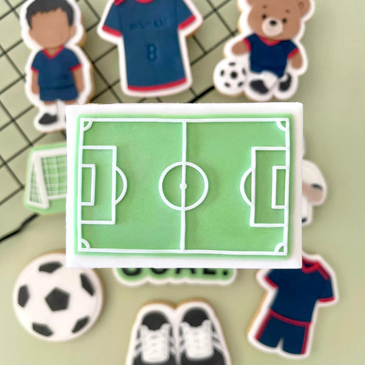 FUßBALL 2 - Fußballstadion (Ausstehform und Stamp)