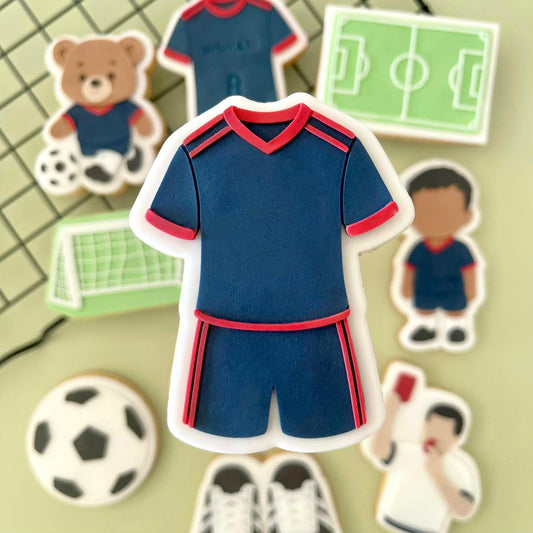 FUßBALL 3 - Fußballtrikot (Ausstehform und Stamp)