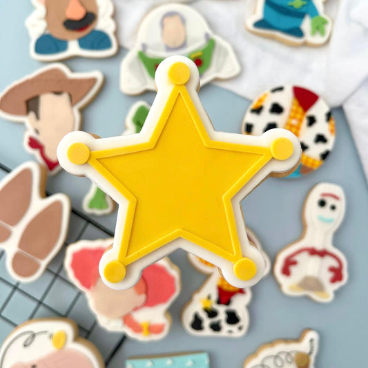 TOY STORY 10 - Sheriff-Stern (Ausstechform und Stamp)