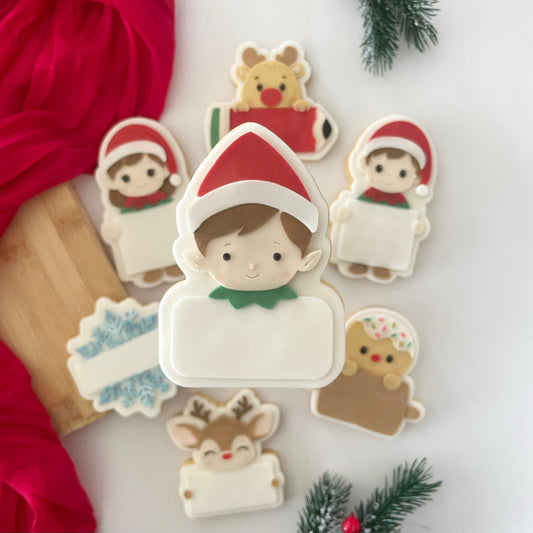 WEIHNACHTEN 2025 - 139 Elfenkopf mit Rahmen