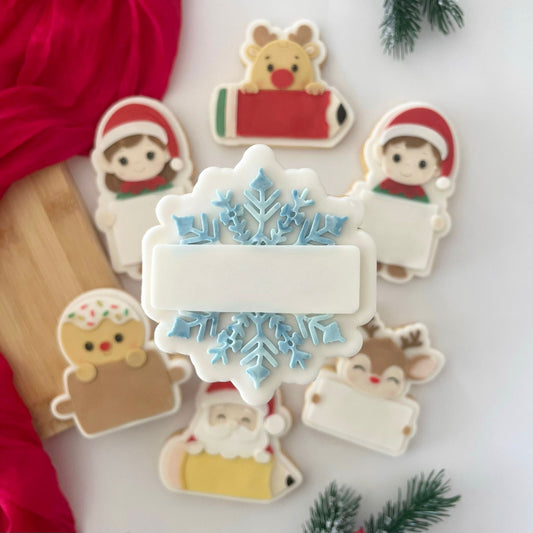 WEIHNACHTEN 2025 - 141 Schneeflocken mit Rahmen