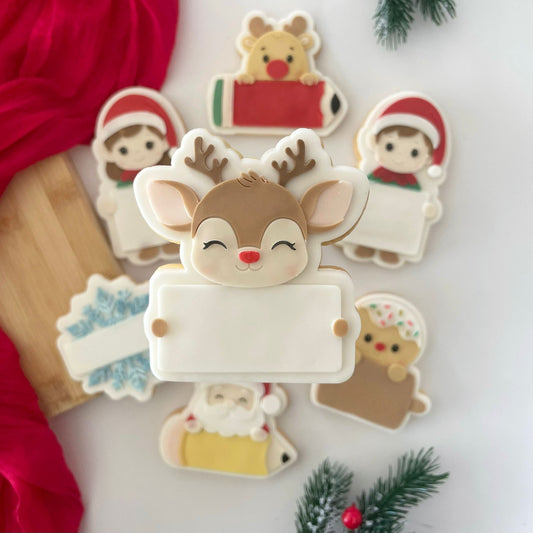 WEIHNACHTEN 2025 - 140 Rentier mit Rahmen