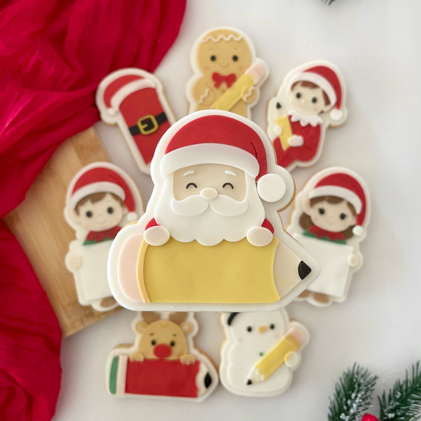 WEIHNACHTEN 2025 - 145 Weihnachtsmann mit Bleistift