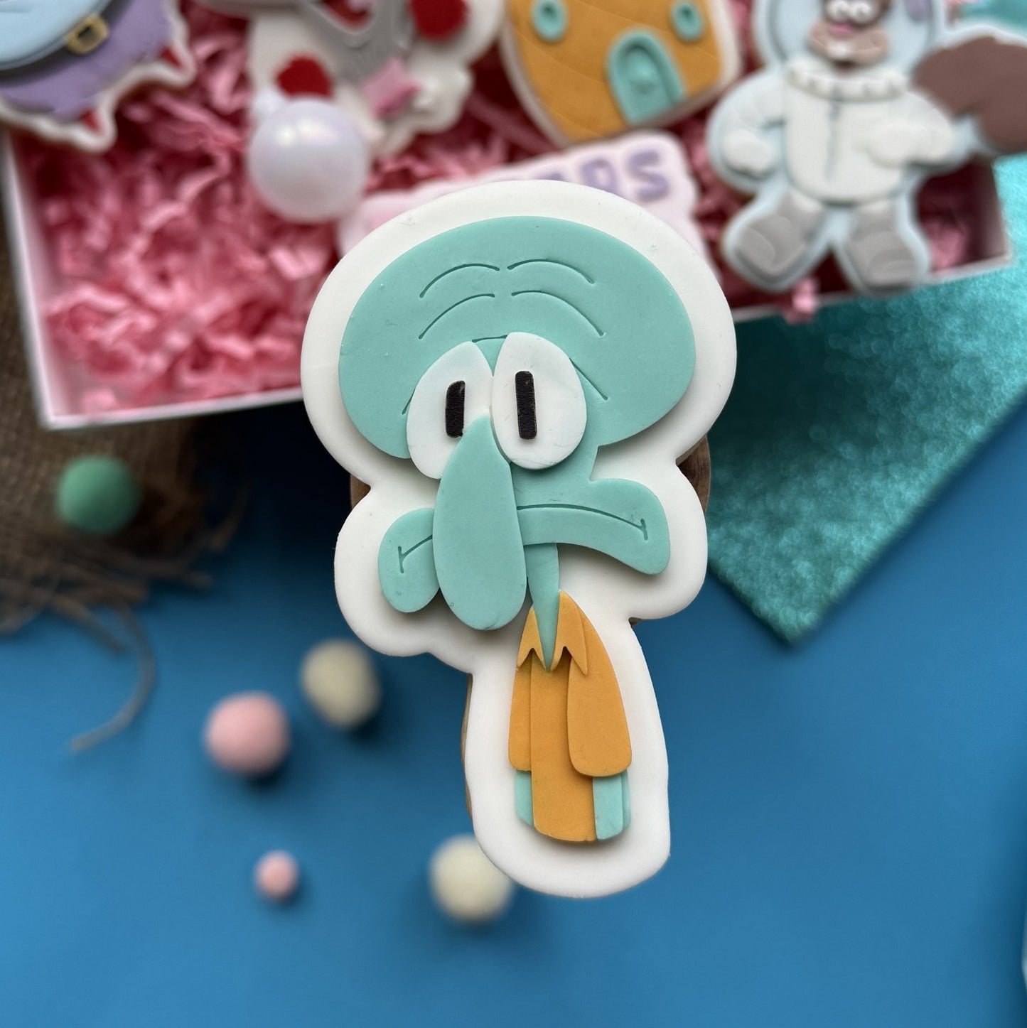 SPONGEBOB 3 - Thaddäus (Ausstechform und Stamp)