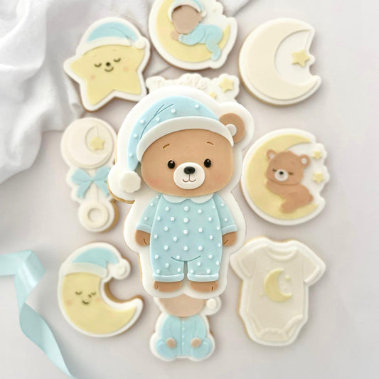 MONDBÄR - 1 Teddybär im Schlafanzug