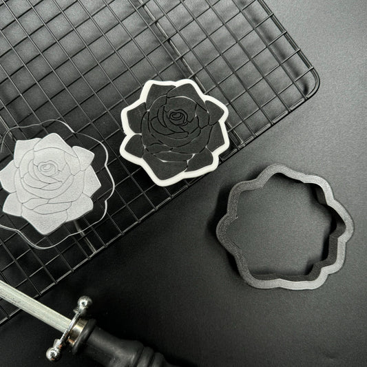 HALLOWEEN 6 - Rose (Ausstechform und Stamp)