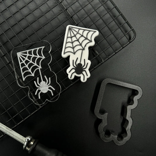 HALLOWEEN 7 - Spinnennetz (Ausstechform und Stamp)