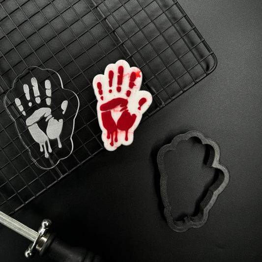 HALLOWEEN 4 - Hand (Ausstechform und Stamp)