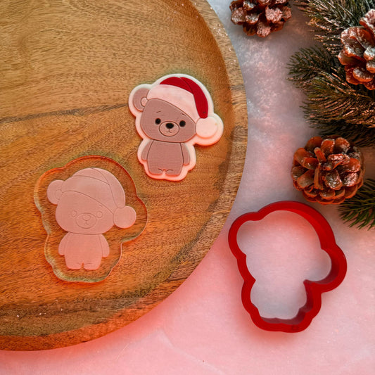 WEIHNACHTEN 11 - Teddy (Ausstechform und Stamp)