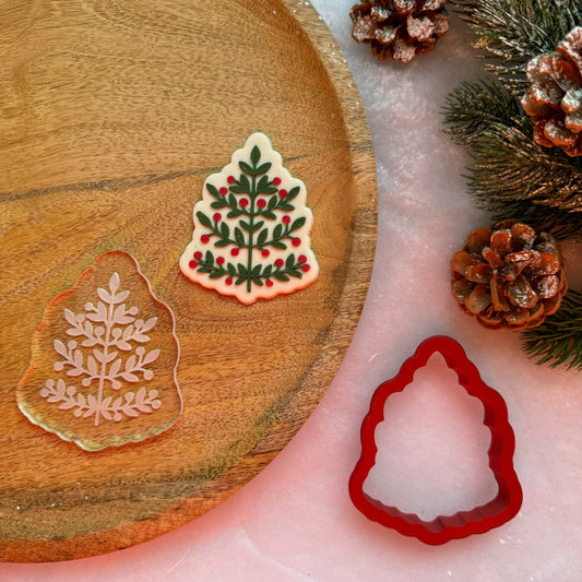 WEIHNACHTEN 15 - Tanne (Ausstechform und Stamp)