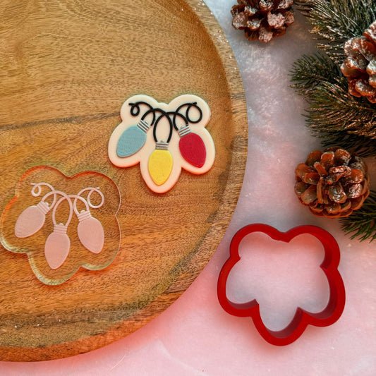 WEIHNACHTEN 36 - Christmaslichter (Ausstechform und Stamp)