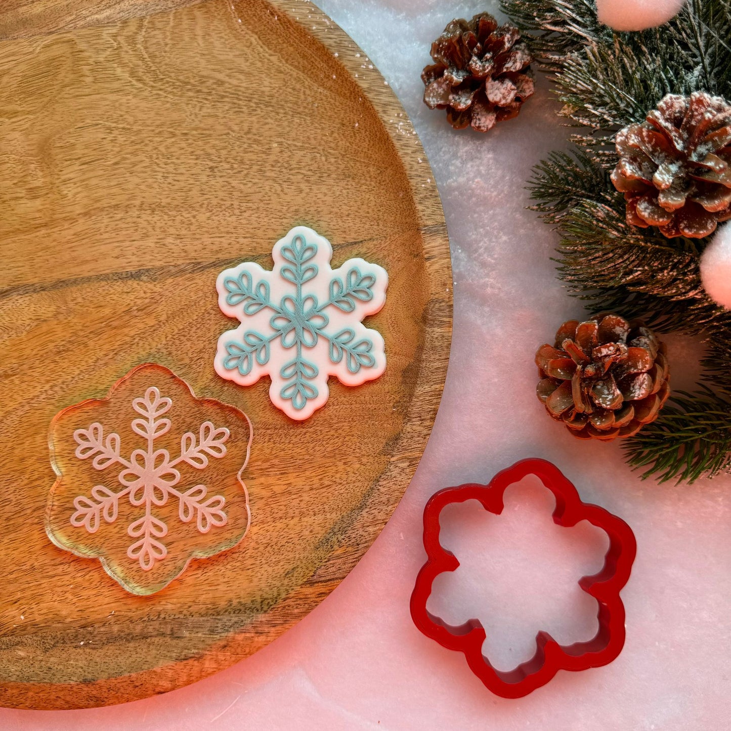 WEIHNACHTEN 18 - Schneeflocke (Ausstechform und Stamp)