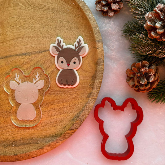 WEIHNACHTEN 10 - Hirsch (Ausstechform und Stamp)