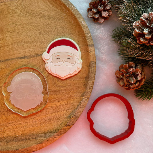 WEIHNACHTEN 1 - Weihnachtsmann (Ausstechform und Stamp)