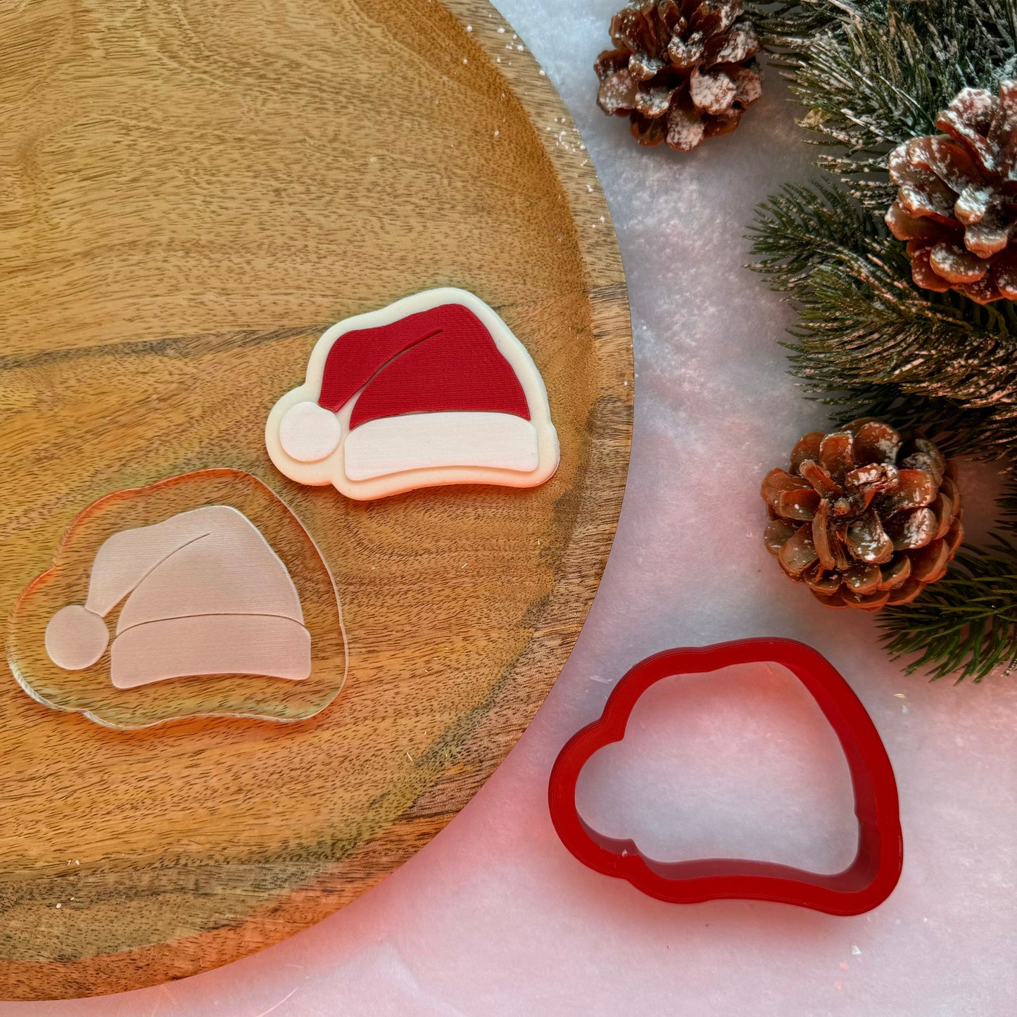 WEIHNACHTEN 30 - Weihnachtsmütze (Ausstechform und Stamp)