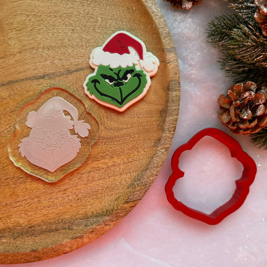 WEIHNACHTEN 33 - Grinch (Ausstechform und Stamp)