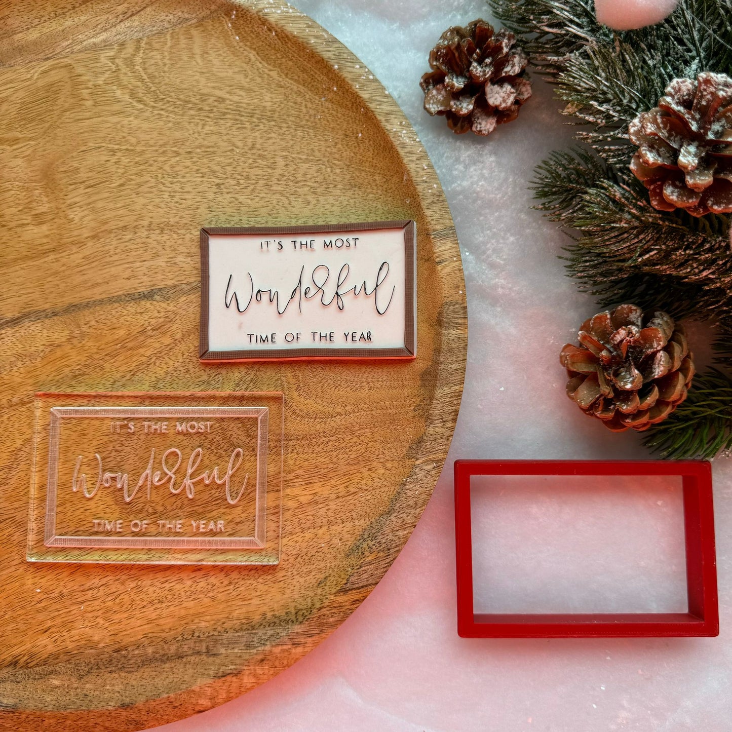 WEIHNACHTEN 16 - It´s the Most Wonderful.. (Ausstechform und Stamp)