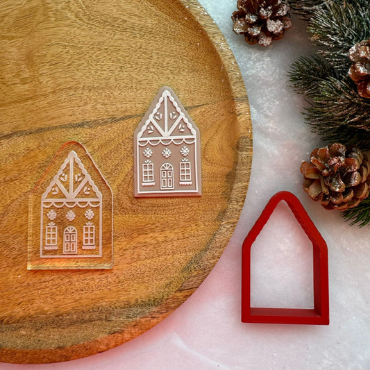 WEIHNACHTEN 8 - Lebkuchenhaus (Ausstechform und Stamp)