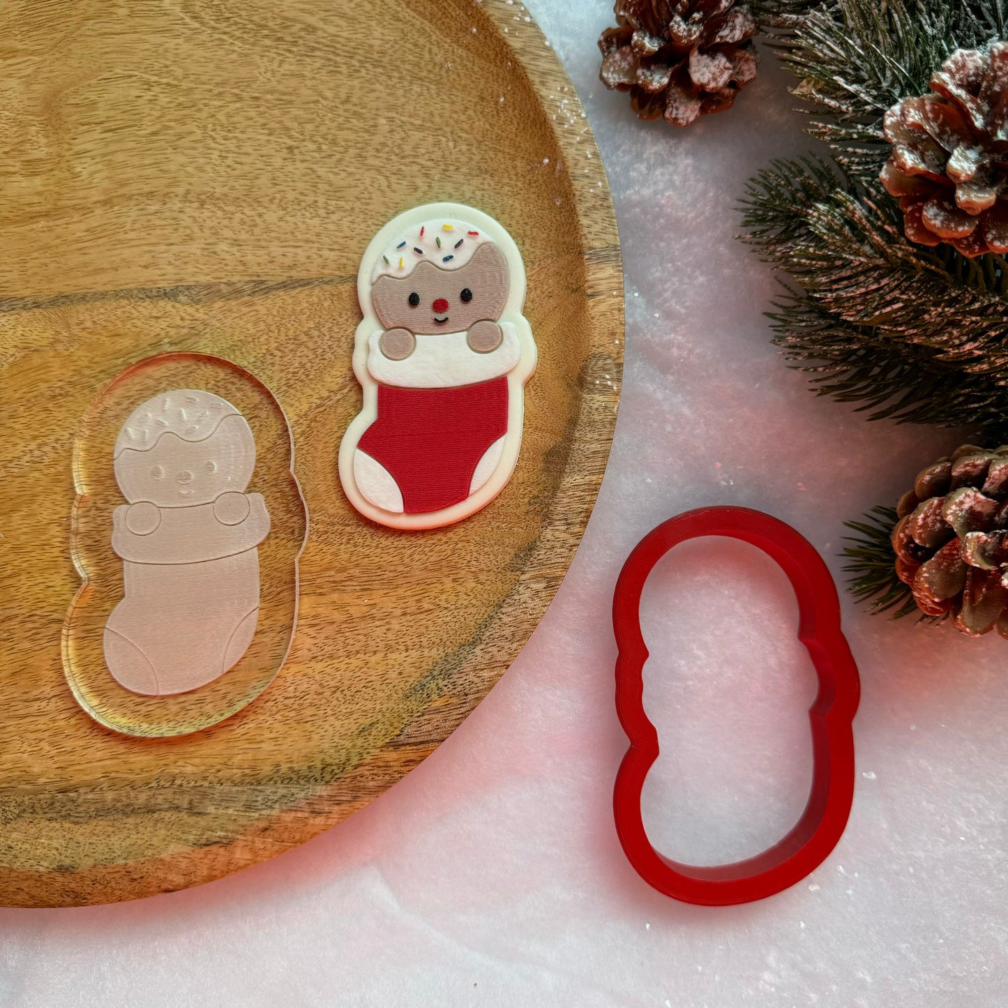 WEIHNACHTEN 27 - Lebkuchenstrumpf (Ausstechform und Stamp)