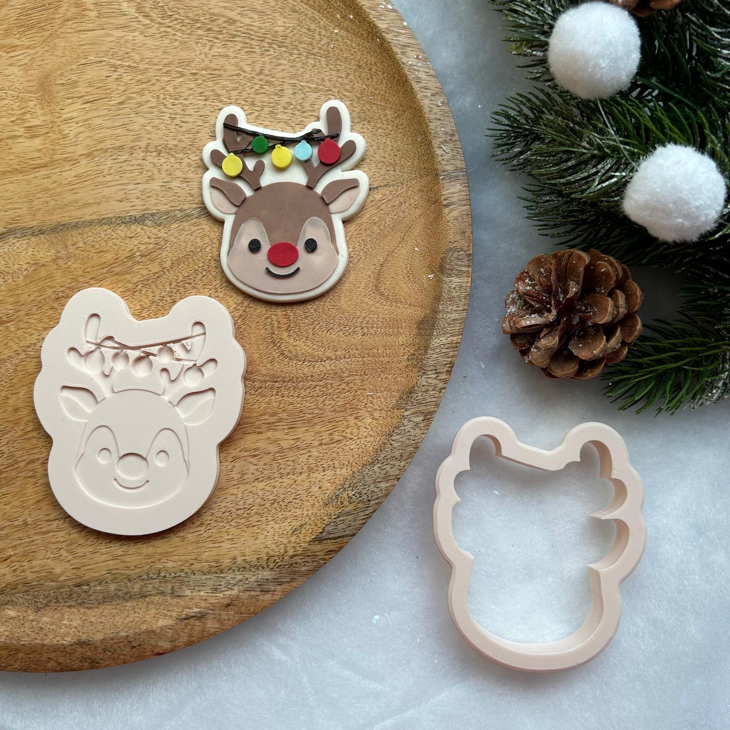 WEIHNACHTEN PLA 45 - Hirsch (Ausstechform und Stamp)